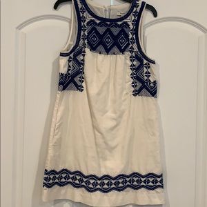Madewell embroidered shift dress